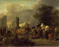 De Marne Jean-Louis Market in a Seaport  - Hermitage